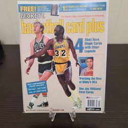 Magic Johnson Larry Bird NBA basketball Beckett magazine 
