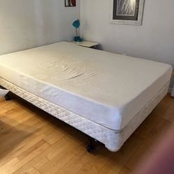 Double Full Mattress Box Spring And Frame Bed