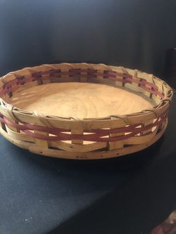 Vintage Wooden/ Basket Lazy Susan