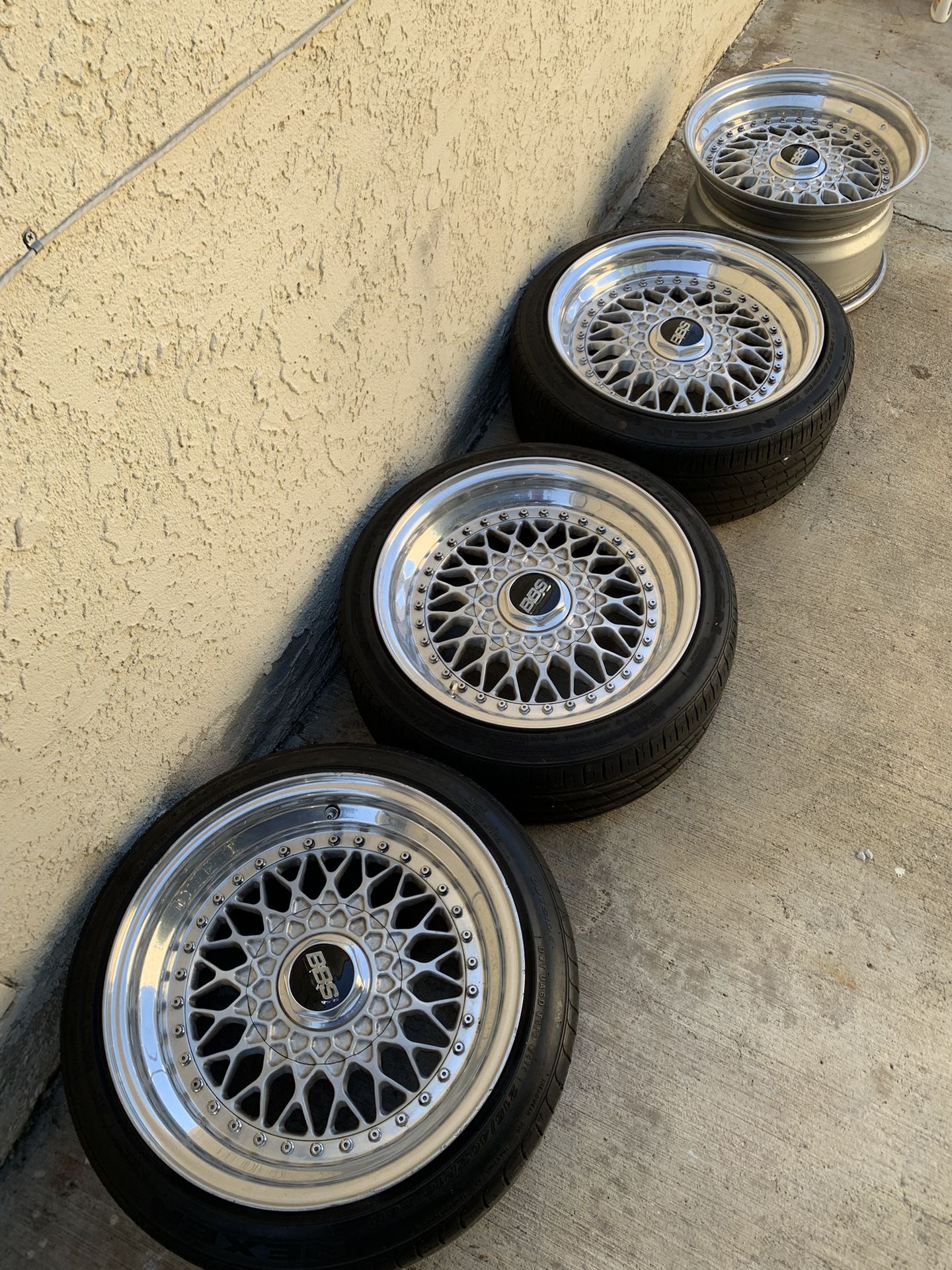 BBS RS 3 Piece Wheels 4x100 16x8 16x9