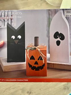 Halloween Wood Character Set of 3