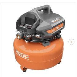 Ridgid 6 gallon, portable electric air compressor