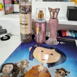 Bath and body works  perfume and a rose rush Paris Hilton Collection 