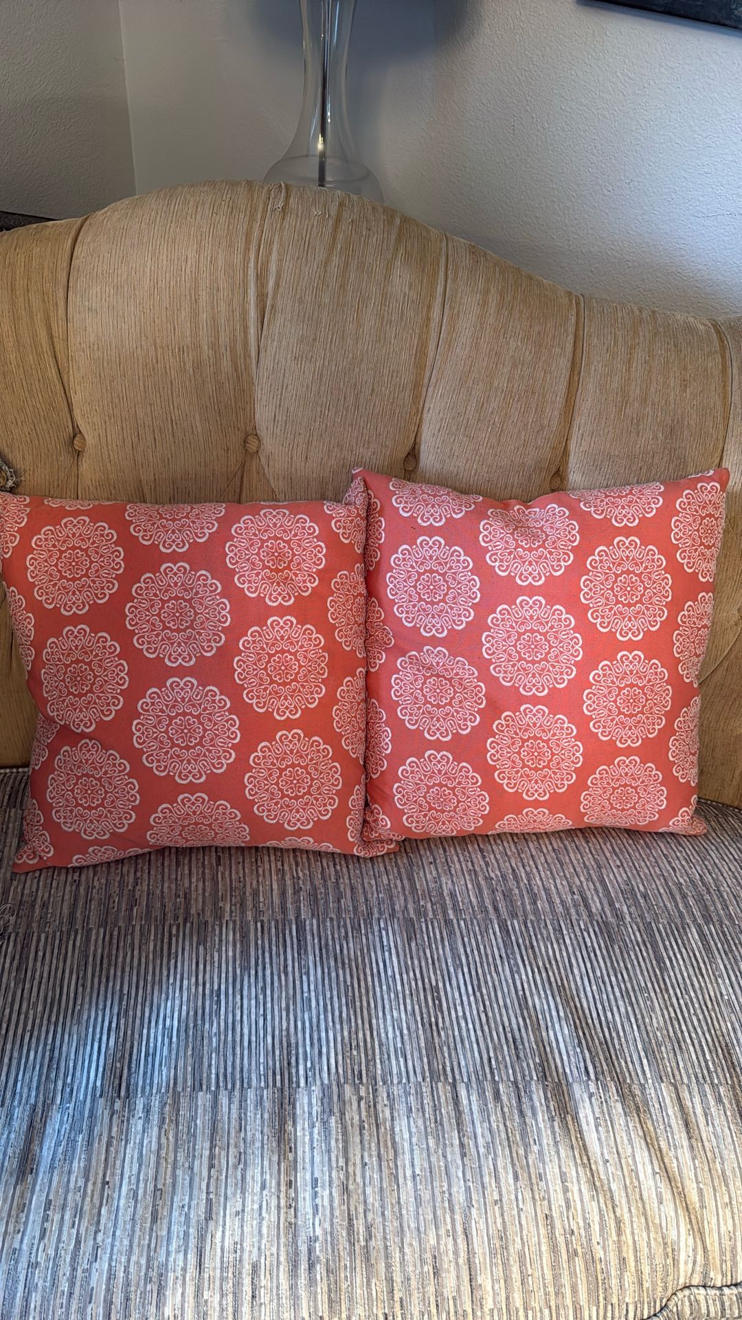 Patterned Pink throw Pillows