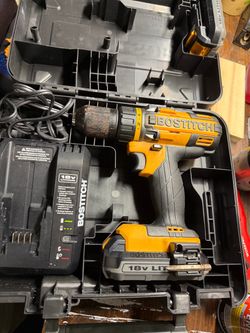Bostitch 18V Cordless Drill with Battery and Charger