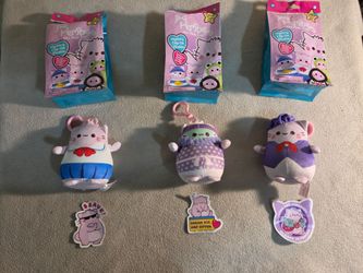 Three Pembe Plush Clips with Stickers - from a pet & smoke free home