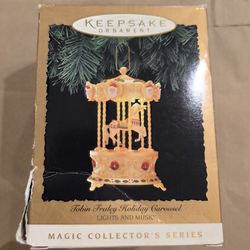 Hallmark Keepsake Ornament Tobin Fraley Holiday Carousel 1996