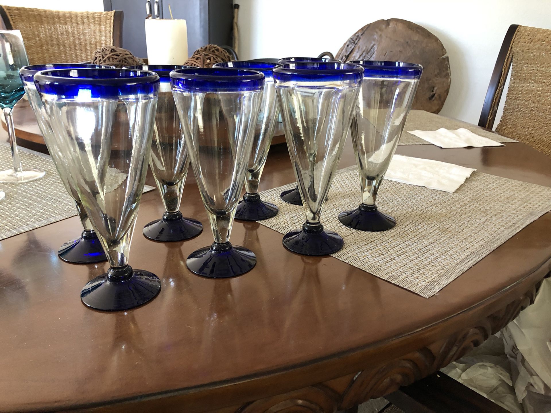 Set 8 Footed  Glassware 