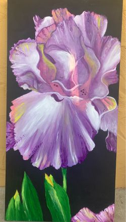 Iris oil paint