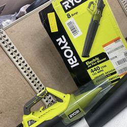 RYOBI 135 MPH 440 CFM 8 Amp Corded Electric Jet Fan Leaf Blower