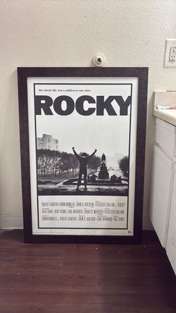 Original 1976 Rocky movie poster authentic.