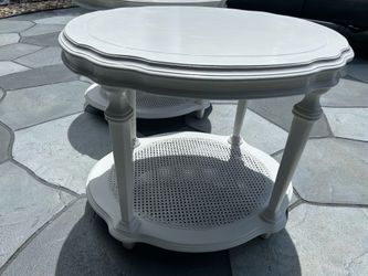 White Ethan Allen tables
