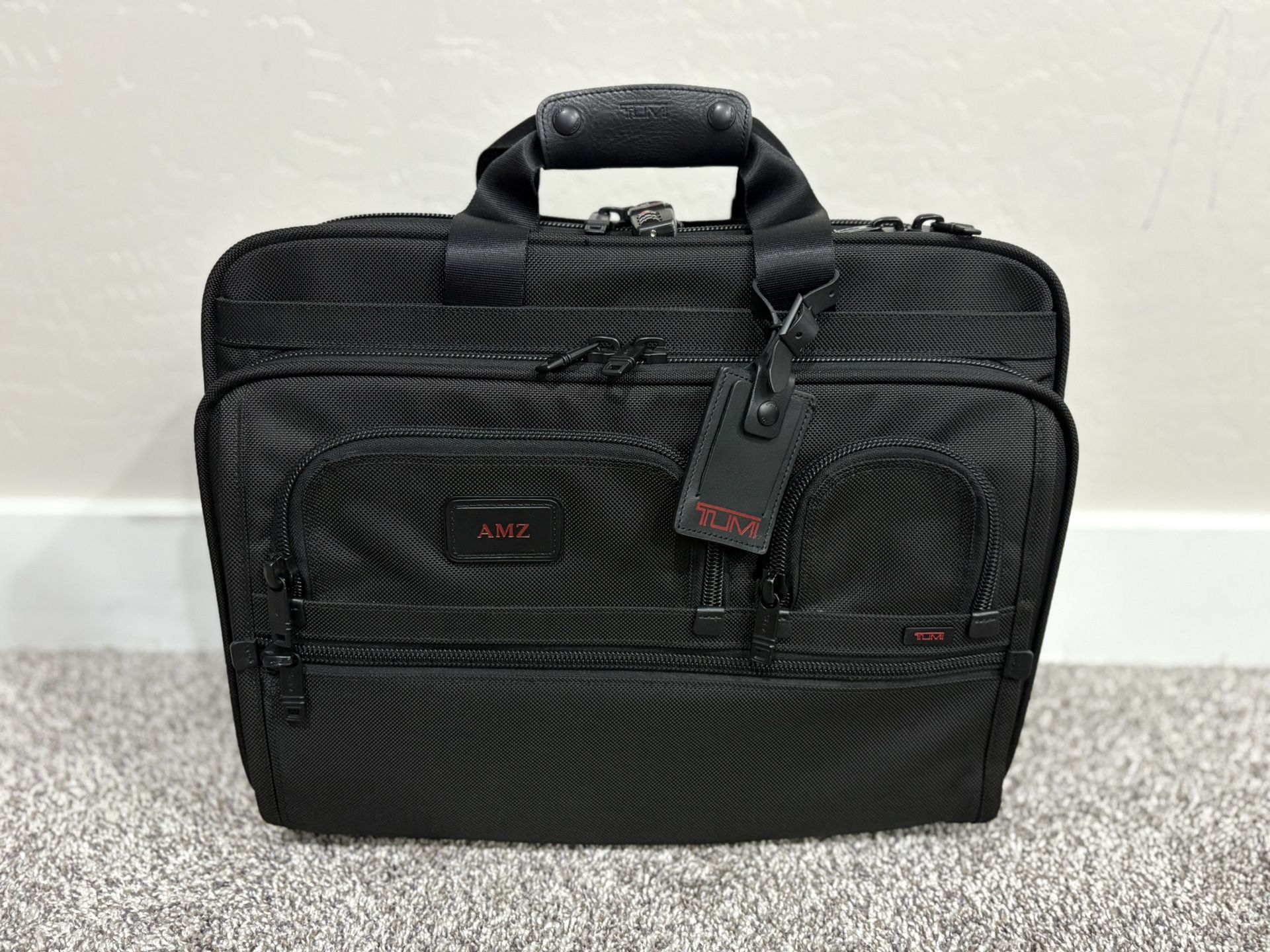 TUMI ‘Alpha FXT’ Black Nylon Deluxe Wheeled Briefcase - 26127DH