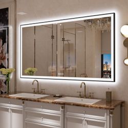 LED bathroom mirror 72 x 36
