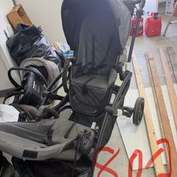 twin seat front and back stroller for baby