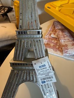 Eiffel Tower Decorative Figure XLarge Silver