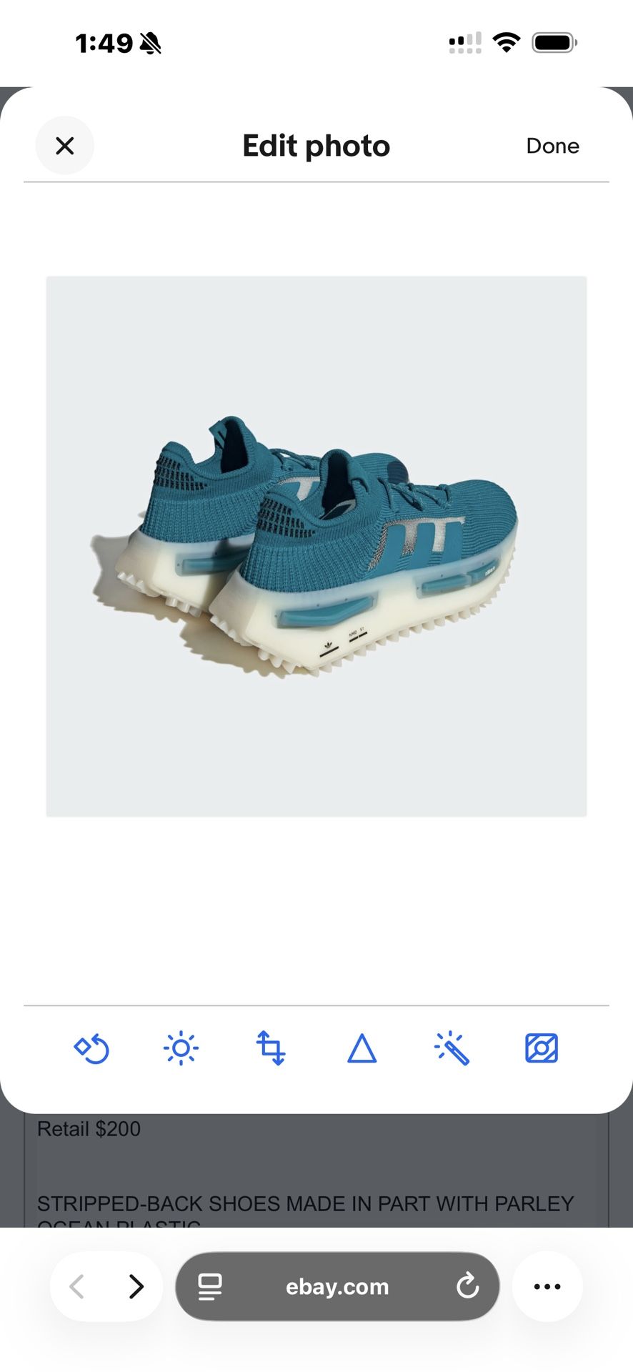 Size 12 - Adidas NMD S1 Low Active Teal Brand New In Box!