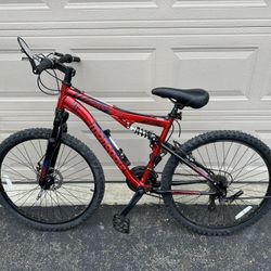 Mongoose XR200 26” Aluminum Full Suspension Performance Mountain Bike