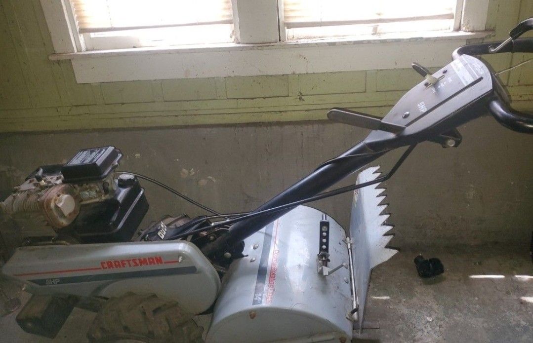 counter rotating tines craftsman 5.hp 14 inch
