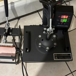 Heat Press Machine with Mug Attachment 