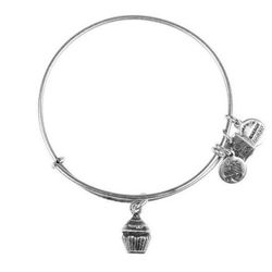 Alex and Ani Cupcake Charm Bangle Bracelet