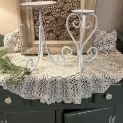 Wrought Iron Candle Holders