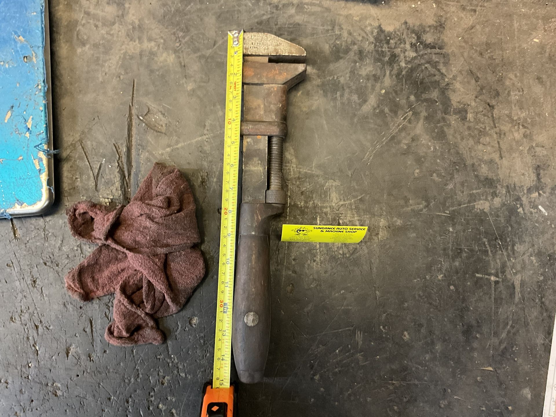 Used Antique Coe’s 15 Inch Monkey Wrench 