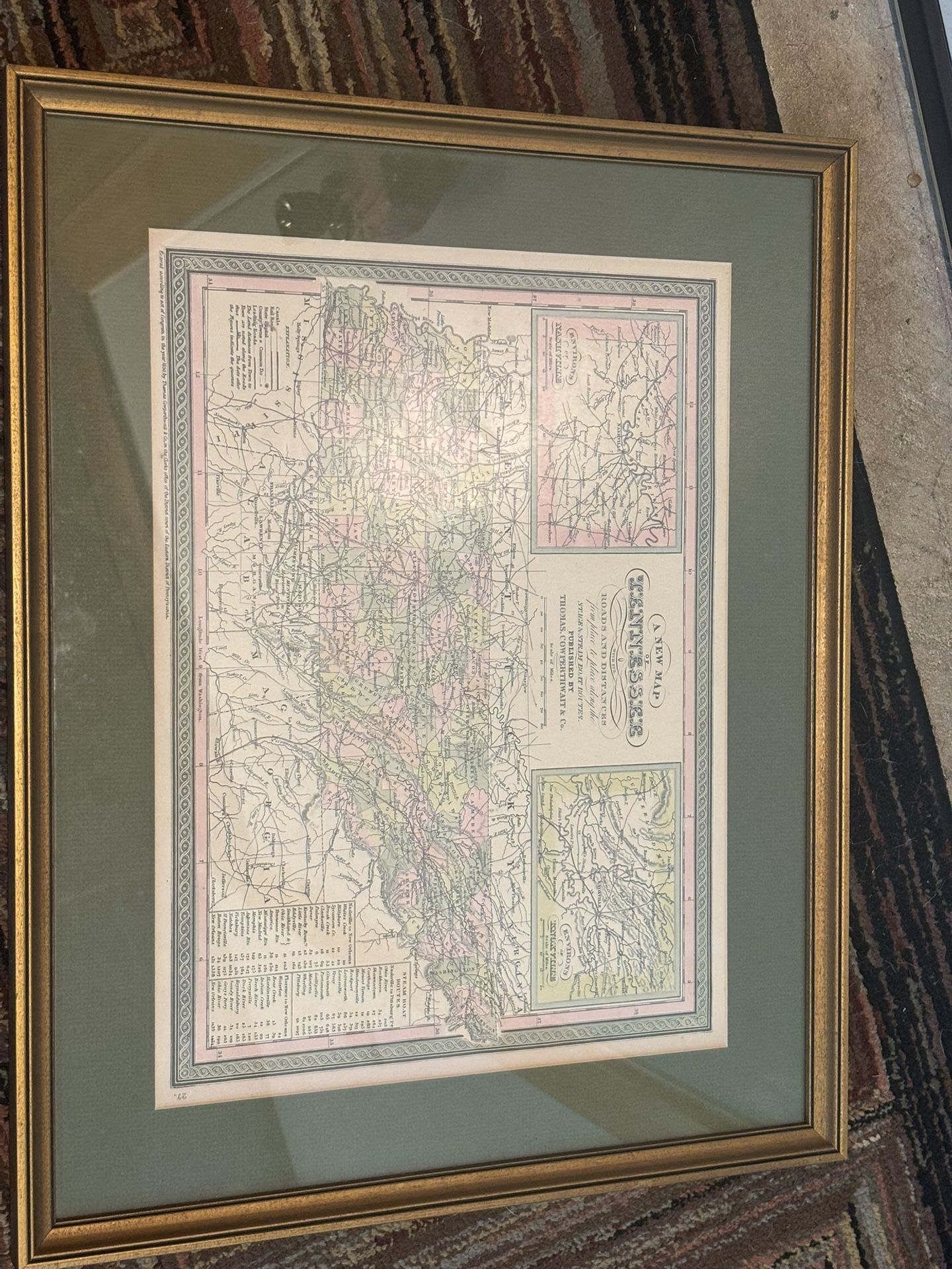 Tennessee Antique Map