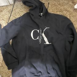 Calvin Klein Men’s Black And Navy Hoodie 