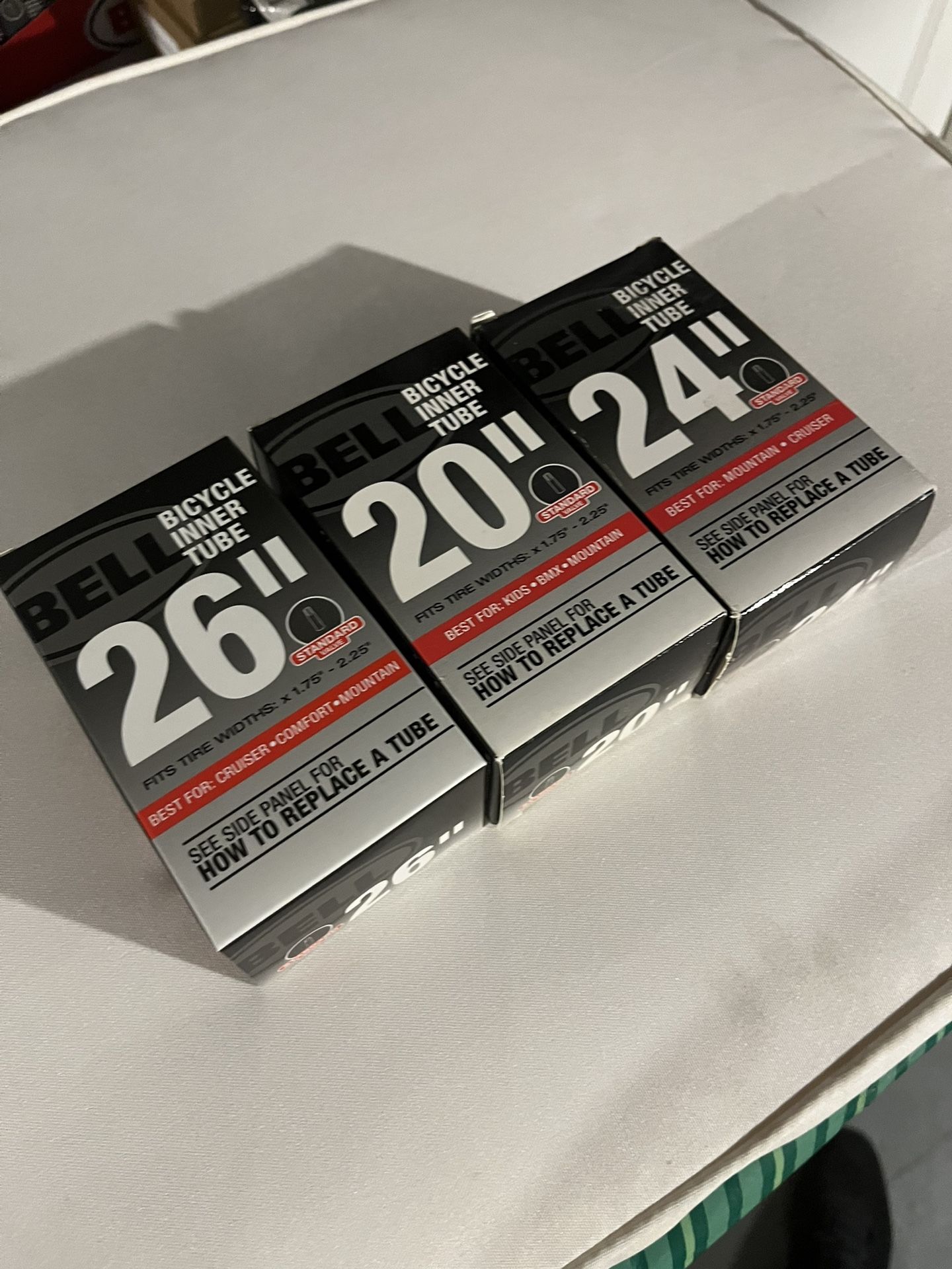 Inner Tubes Different Sizes