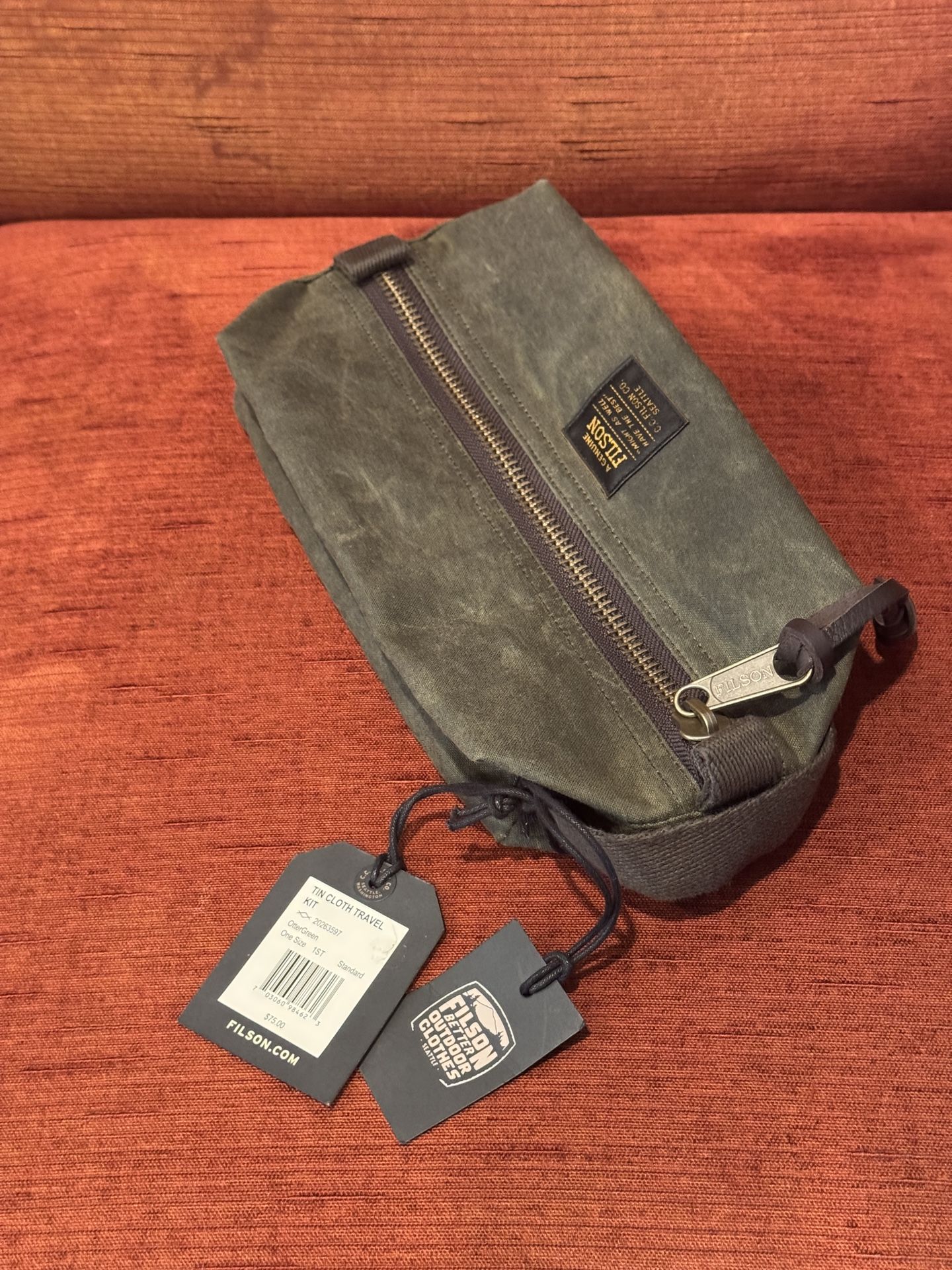New Filson Tin Cloth Travel Dopp Kit 3L