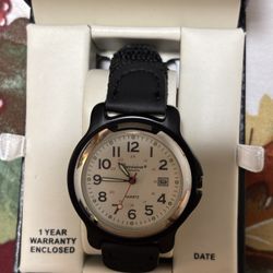 NEW GRUEN PRECISION MENS QUARTZ FIELD WATCH GP409MN, ORIGINAL CASE