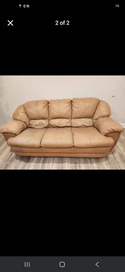 PREMIUM ITALIAN LEATHER (sofa & loveseat) FREE DELIVERY & SETUP