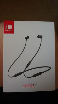 Apple Bluetooth beats X black earphones