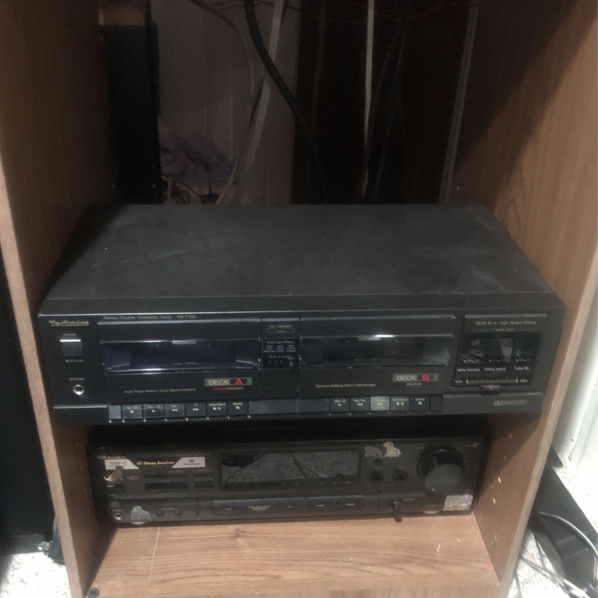 Technics vintage Double cassette player