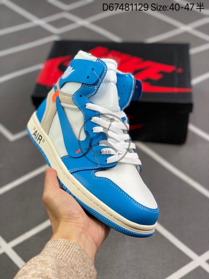 Air Jordan 1 Retro High Off-White University Blue UNC