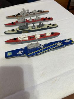 5 Matchbox Sea Kings War Ships from the 70s