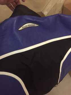 Blue/black motorcycle jacket