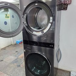 👍💯TORRE LIKE NEW LG STAINLESS STEEL GAS DRYER ⛽️ 