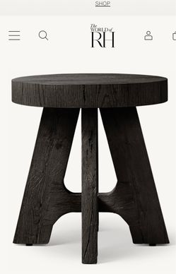 Restoration Hardware side table