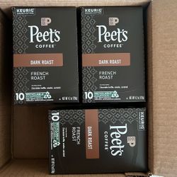 Peet’s Coffee French Roast Coffee Pods K-Cups  