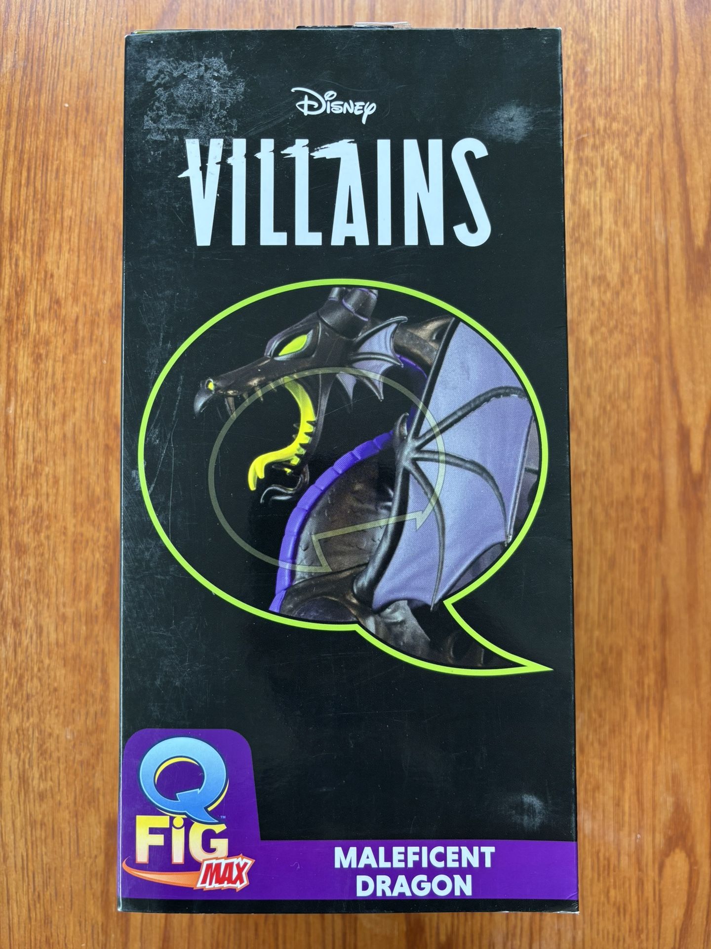 Disney Villains Maleficent Dragon Qfig Max Statue Sleeping Beauty 8”inch
