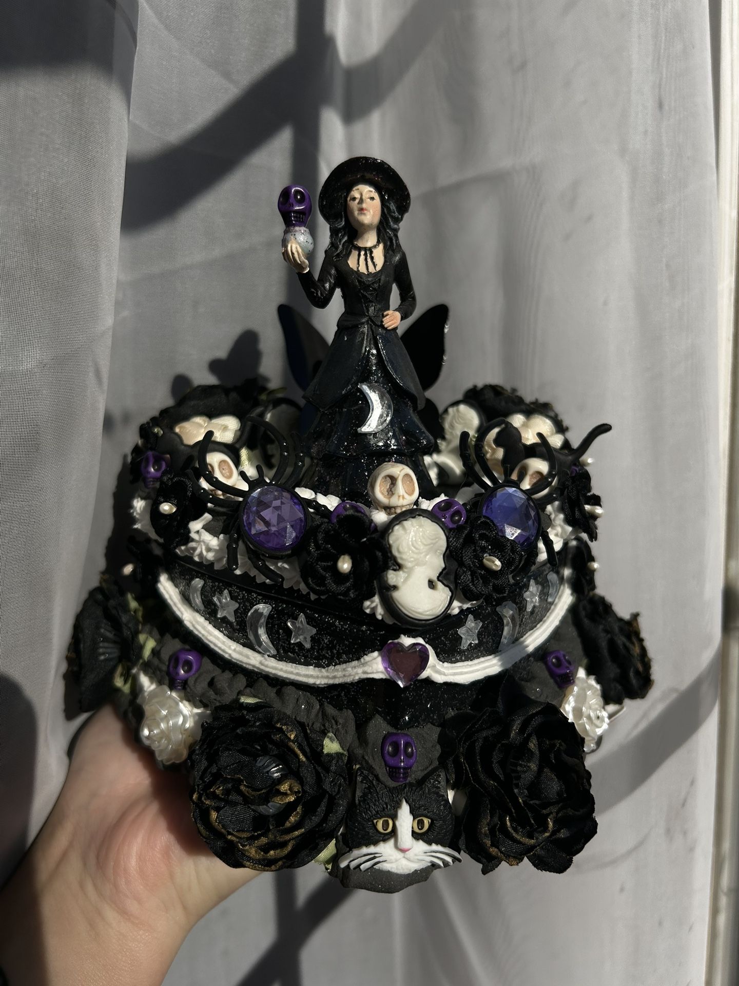 Handmade Witch Fake Cake Jewelry Box