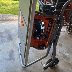 Ridgid tablesaw 10 inch with all Accessories Including portable folding workgood $250