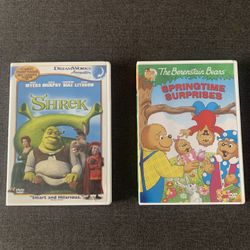 DVD’s Children Movies For Your Kids To Watch & Enjoy  The Berenstain Bears Springtime Surprises  Shrek