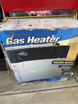 Comfort Glow Direct Vent Gas Heater ā 25,000 BTU ā New/Open Box