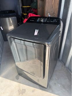Samsung Black Stainless Washer & Gas Dryer Set – Works Perfect – $800