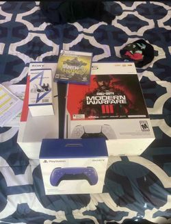 Ps5 bundle with extra brand new purple controller