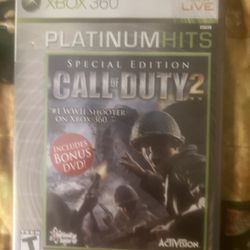 call of duty 2 Special Edition (Platinum Hits) xbox 360