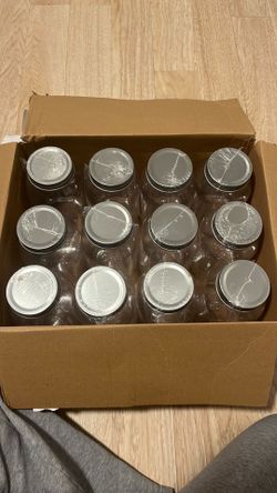 12 Plastic Jars